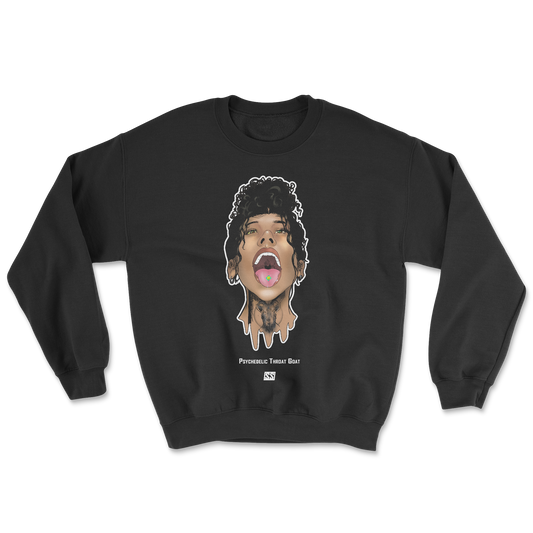 Psychedelic Throat Goat Crewneck Sweater